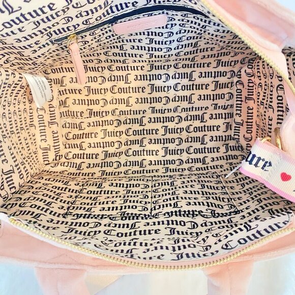 Juicy Couture Pink Diamond Extra Spender Large Tote Crossbody Handbag NWT - Picture 10 of 11